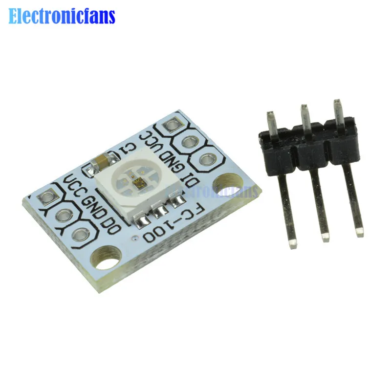 WS 2812 2811 5050 RGB панельная светодиодная лампочка модуль Радуга светодиодный 1-бит 5 V