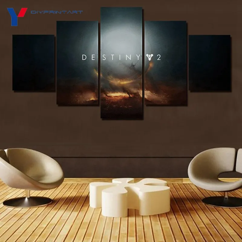 Игровой постер Destiny 2 5 шт. настенная Картина на холсте украшение для гостиной