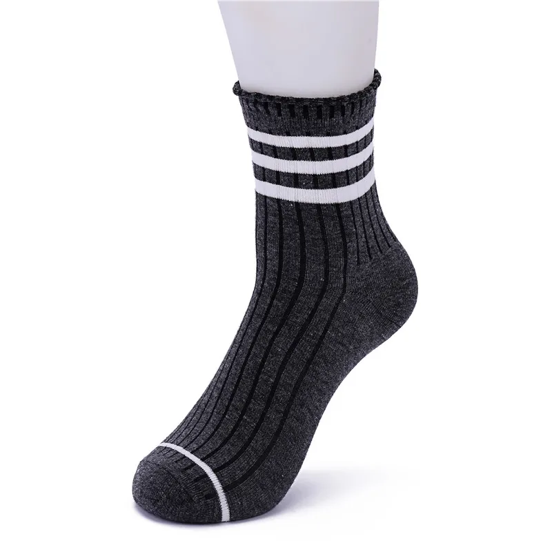 5 пар черные белые женские весенние носки выше лодыжки с героями мультфильмов