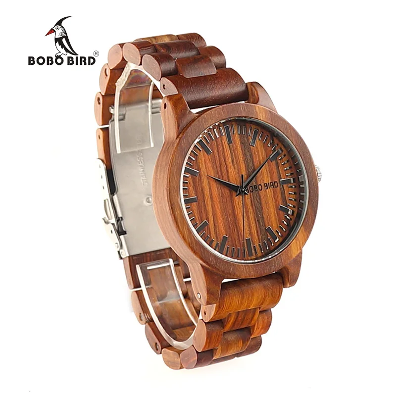 BOBO BIRD V-M10, Новое поступление, мужские часы из черного дерева, деревянный циферблат, все деревянные кварцевые наручные часы в подарочной коробке, reloj hombre