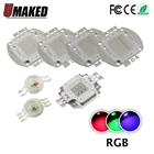 Светодиодный чип высокой мощности 1 Вт 3 Вт 10 Вт 20 Вт 30 Вт 50 Вт 100 Вт RGB цвет для прожектора, светильник, точечный светильник, чипы COB