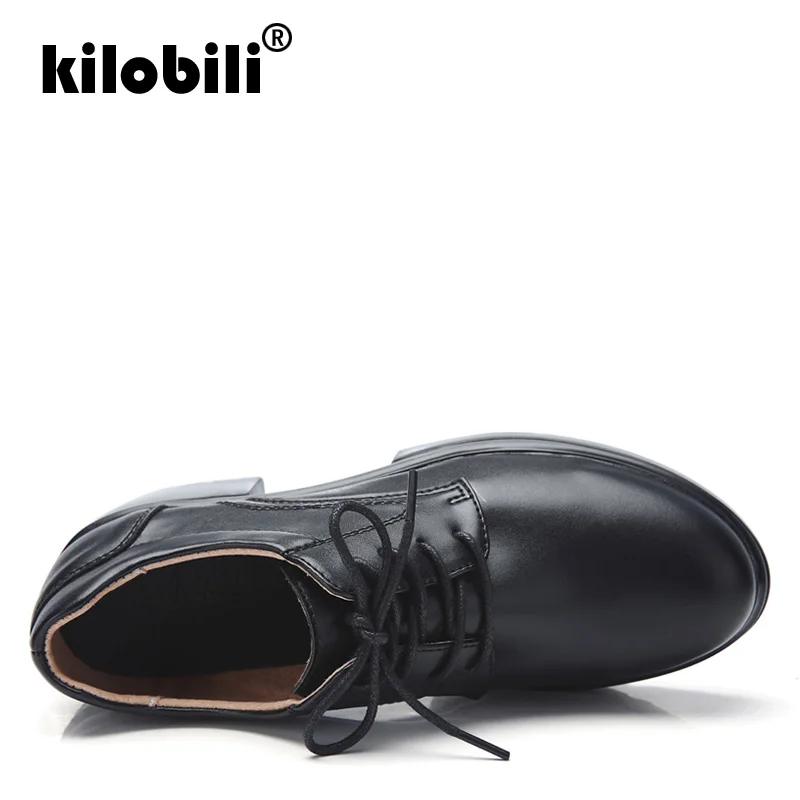 Kilobili/2019 г. весенние женские туфли лодочки обувь на платформе со шнуровкой