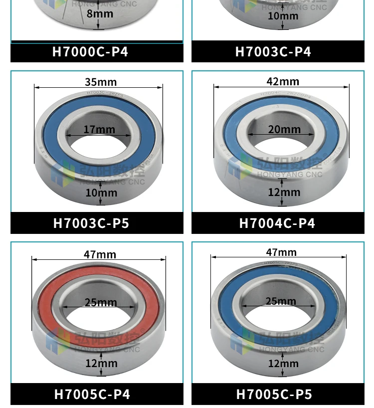 HXB подшипник P4 P5 класс 7002/7003/7004/7005/7006/7007/7008/203/7204/7205/7206 шпинделя аксессуары подшипник
