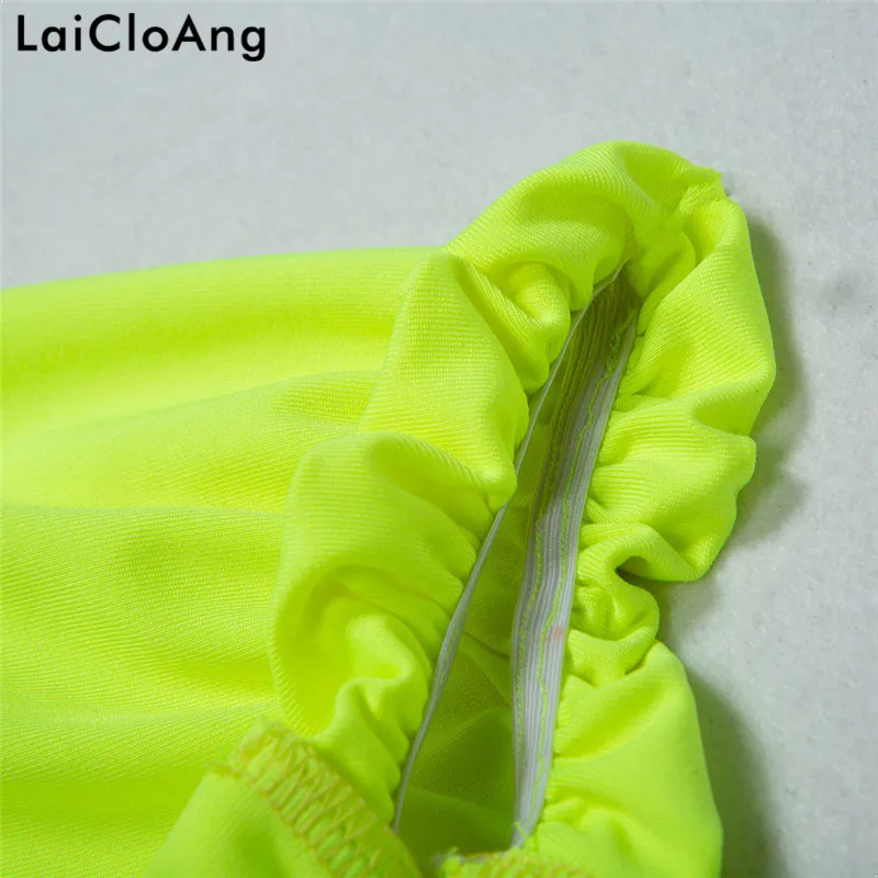 Женский облегающий боди LaiCloAng с бантом и открытой спинкой коротким рукавом на