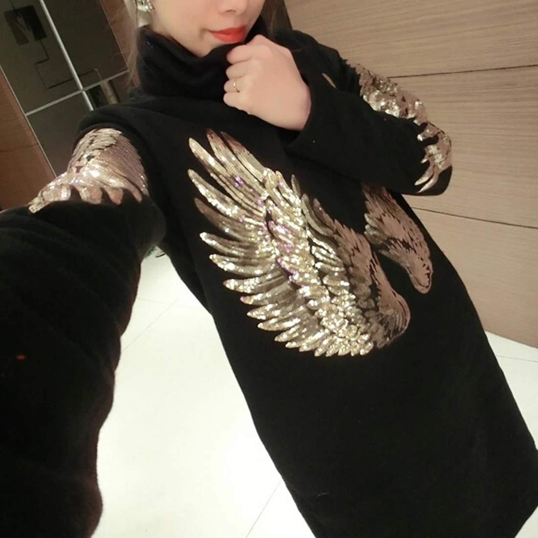 SDR 1 пара модных золотых/серебряных крылышков с блестками патчи для одежды