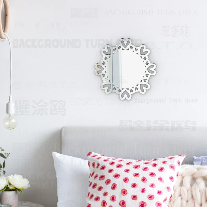 Modern round glass console venetian wall decorative 3mm Thick 3D Acrylic Decorative Dresser Mirror M026