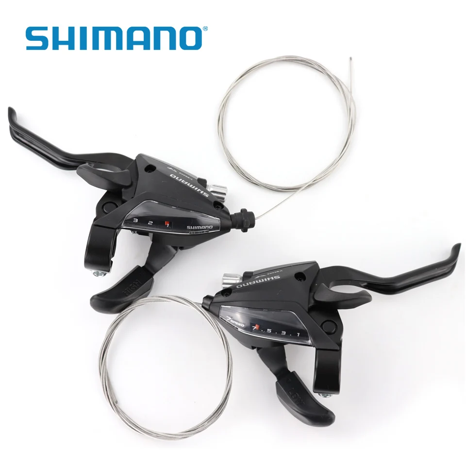 Велосипедные рычаги переключения тормозов SHIMANO ST EF500 3x7S|Велосипедный