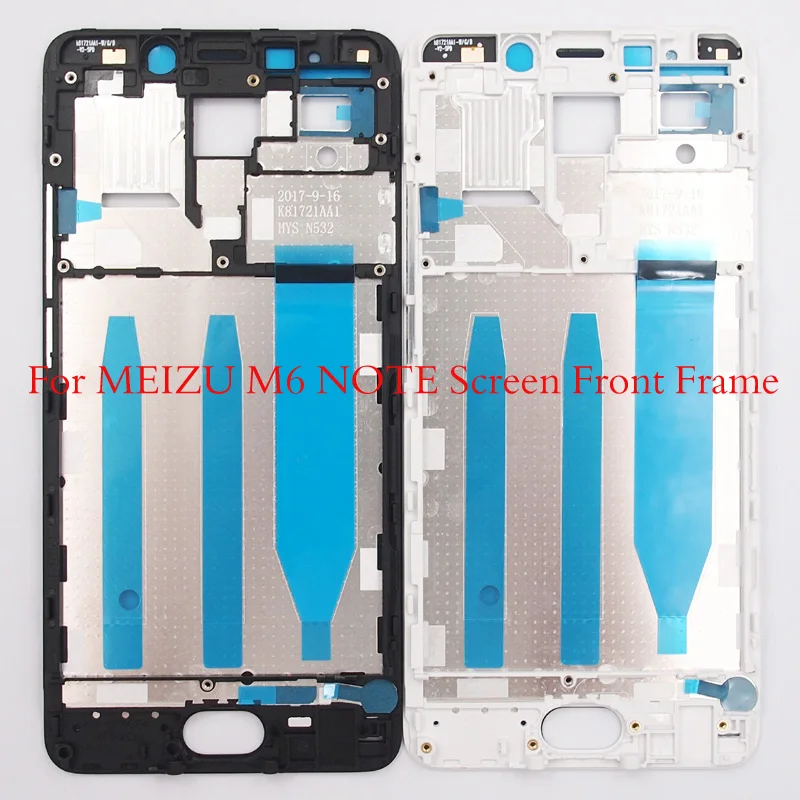 Для MEIZU M6 NOTE, передний ЖК-корпус, средняя Лицевая панель, рамка, запасные части для meilan note 6
