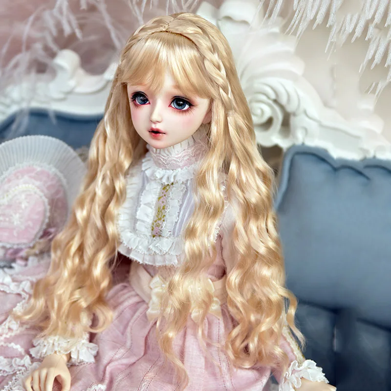 Cateleya bjd парик куклы Супер Мягкий Шелковый стиль плетеные волосы длинные вьющиеся