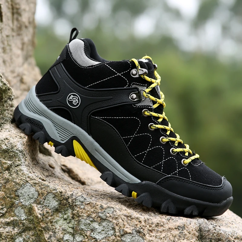 Лидер продаж мужские ботинки зимние с плюшем Теплые повседневные удобные для