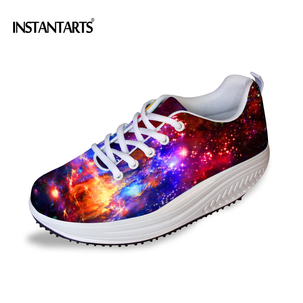 INSTANTARTS Galaxy Star/Женская обувь для фитнеса с принтом удобная спортивная женщин