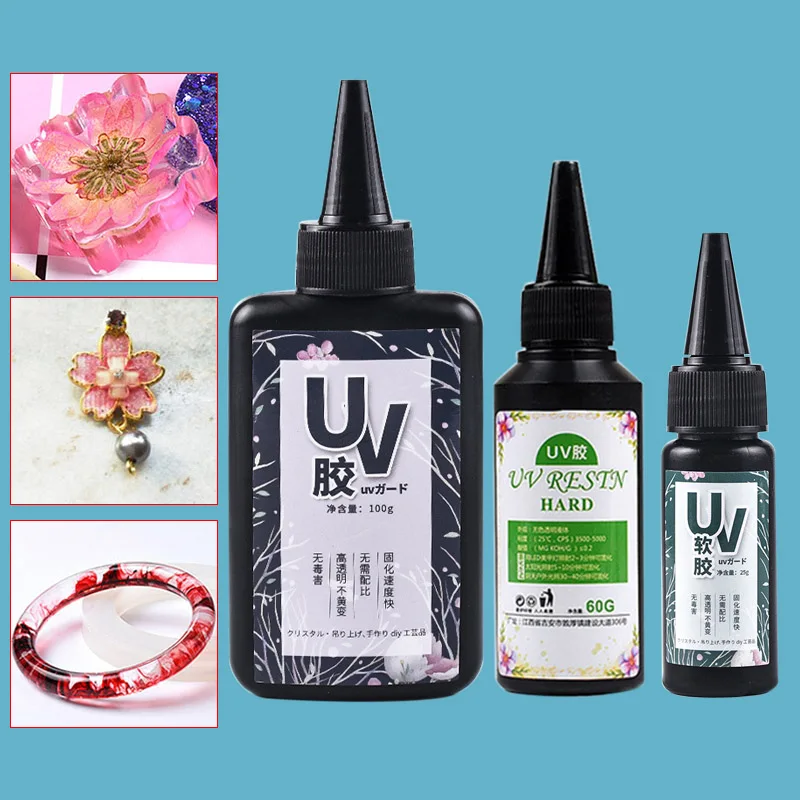 

UV Resin Glue Ultraviolet Curing Solar Cure Sunlight Activated Hard DIY Quick Drying For Jewelry dg88