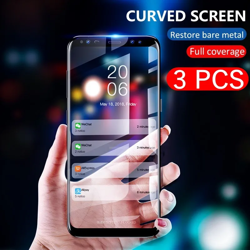 3 шт./лот Защитная пленка для экрана из закаленного стекла Samsung A8 плюс A9 A5 A6 A7 J4 J2Pro J2