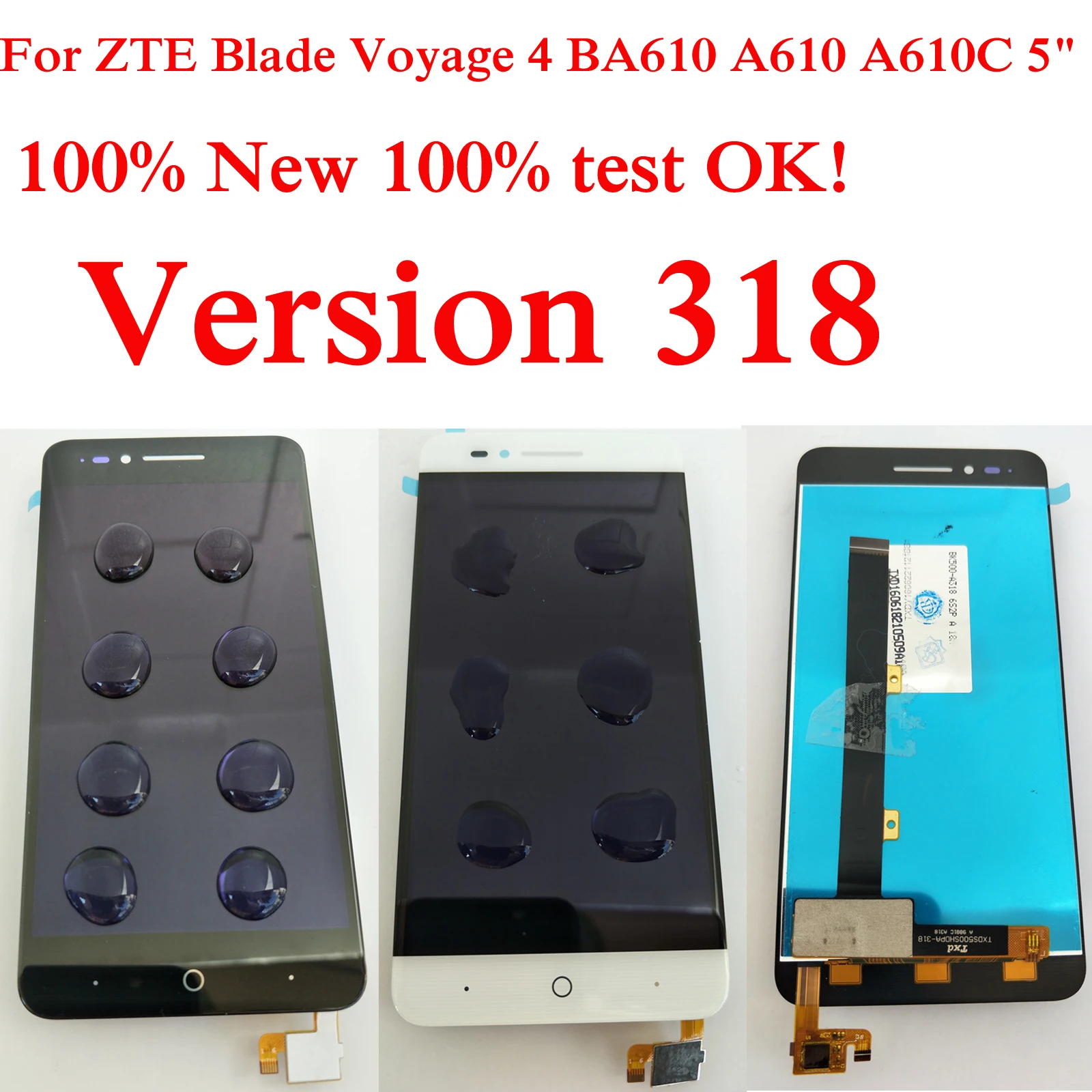 Shyueda версия 318 для ZTE Blade Voyage 4 BA610 A610 A610C 5 дюймов 100% новый тест AAA +