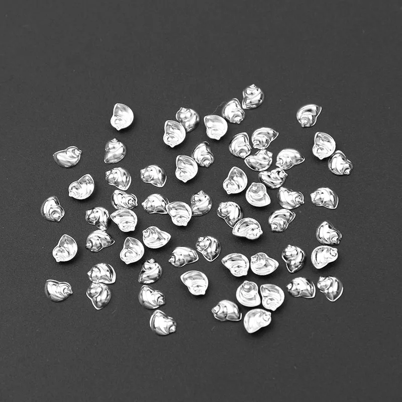 

100PCS/Lot 3D Sea Snail Conch Shape Gold/Silver Metal Nail Art 3D Nail art Charns,DIY Decorations290238