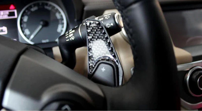 Углерода Волокно рулевое колесо весло Shifter расширение для Jaguar XF x250 x260 2009