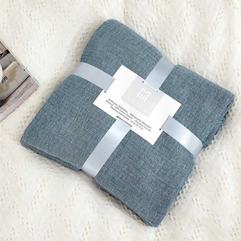 Хлопковое тепловое одеяло со складками мягкое дышащее покрывало для всех