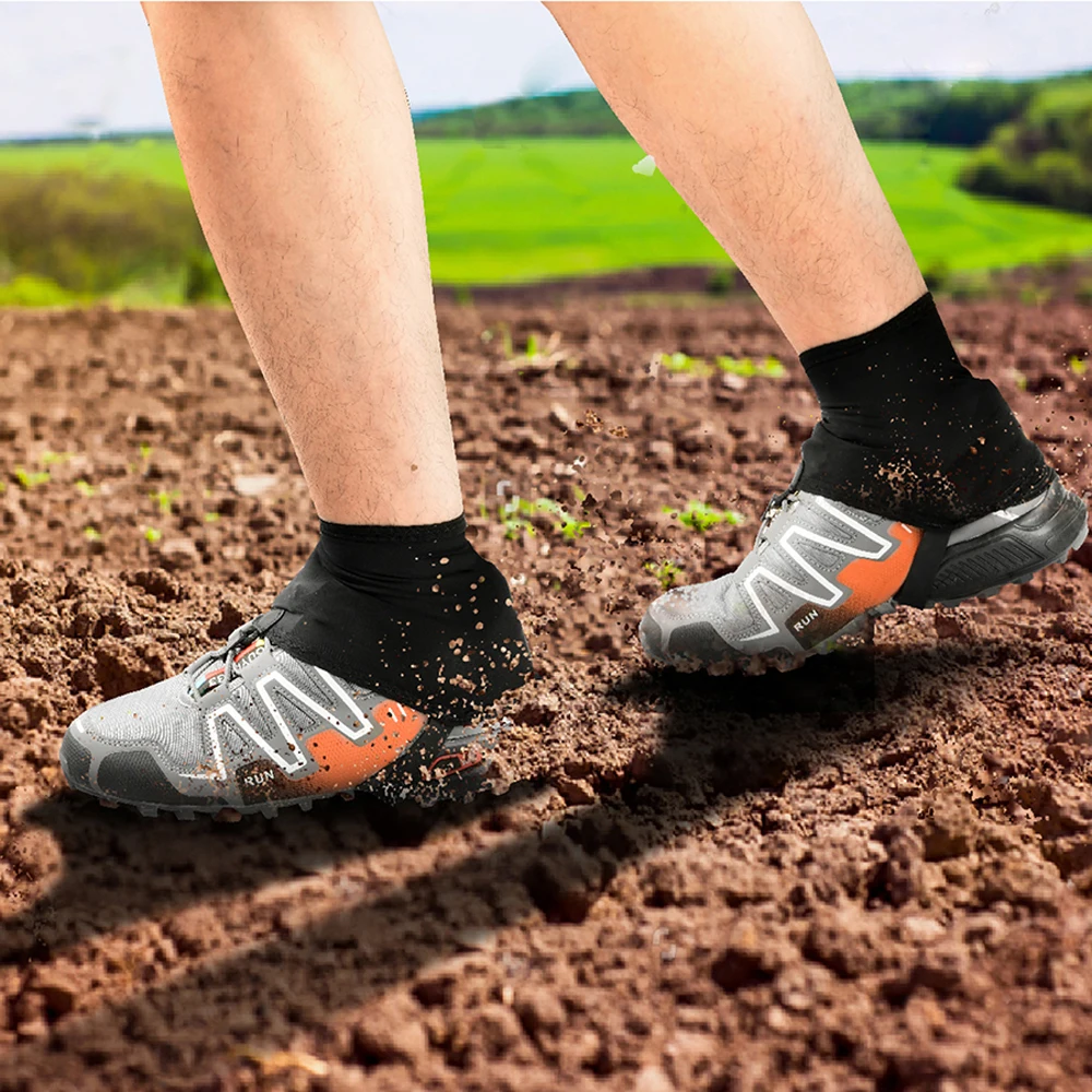 Низкие беговые гетры защитная упаковка бахилы пара для мужчин и женщин бега на