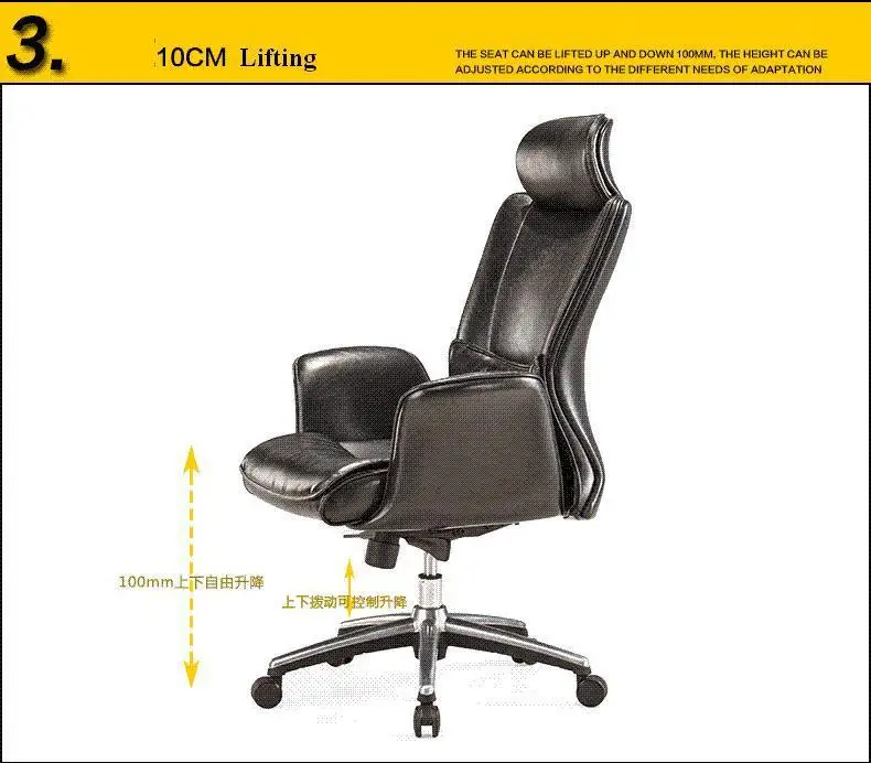 Офис Конференц зал председатель компании Boss стул поднимаясь вращения lyting