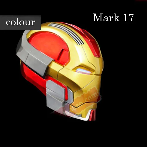 Mark 17 colour Железный человек DIY может носить шлем 1:1 Бумажная модель нужна ручная работа - Цвет: Mark 17 colour