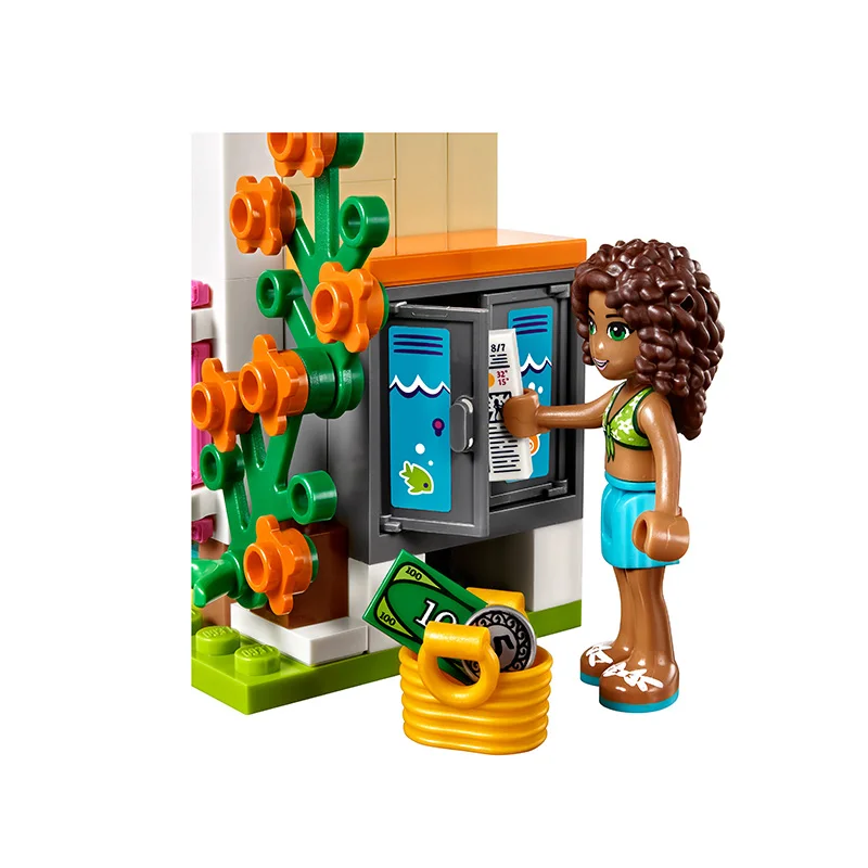 Совместимость с Lego Friends 41313 01013 589 шт. строительные блоки Heartlake летний бассейн