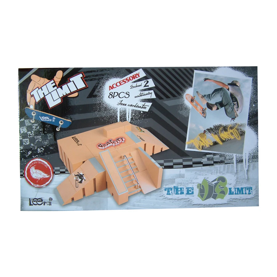 SK-I 8 Pcs Combination Finger Skateboard Park Ramp &amp Fingerboard Parts for Tech Deck Board Stage Property | Игрушки и хобби