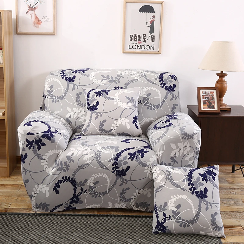 Оливковая ветка серый плотный все включено чехлы для диванов Новая эластичная