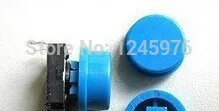 

Free Shipping100pcs Tactile Push Button Switch Momentary Tact & Caps 12X12X7MM+Hot sale