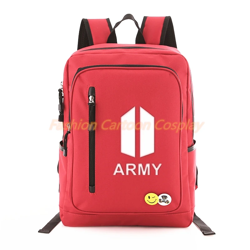 2018 Новый KPOP BTS Bangtan Обувь Для Мальчиков Логотип Двери письмо рюкзак рюкзаки
