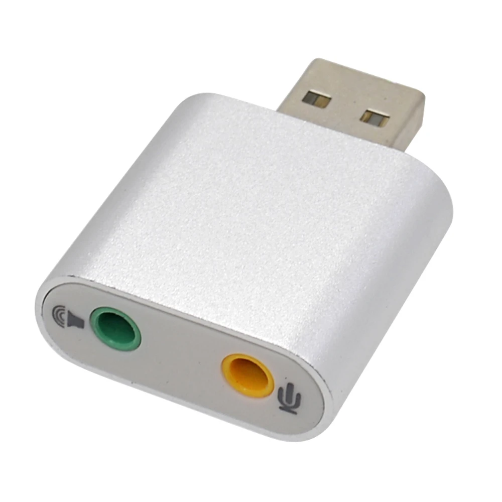 TISHRIC 3D звук USB звуковая карта Внешний 7,1 3,5 мм разъем USB 2,0 для микрофона наушников аудио адаптер для Mac компьютера Android