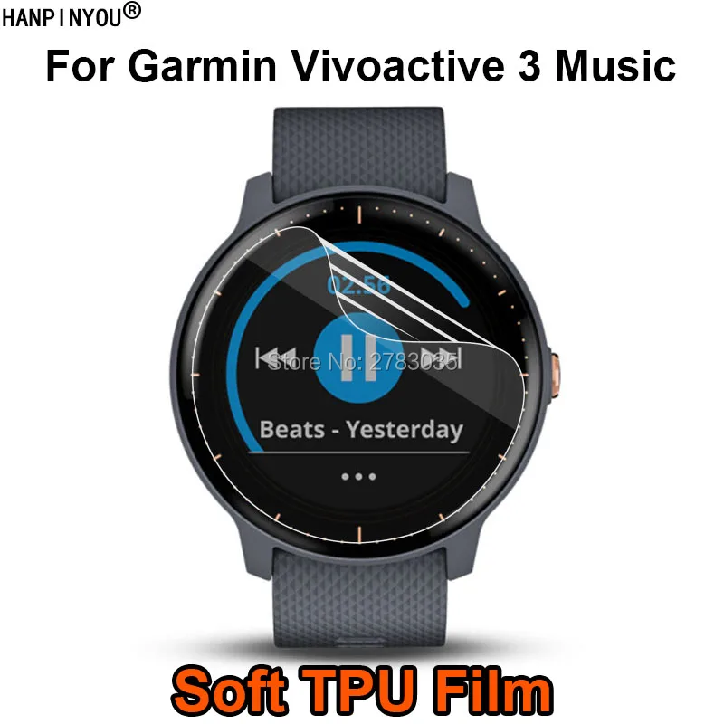 Для Garmin Vivoactive 3 музыкальные спортивные Смарт часы мягкие ТПУ не пленка для