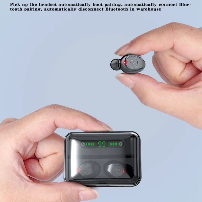 Беспроводные наушники Bluetooth 5 0 с контактным управлением Tws игровая гарнитура Ipx7