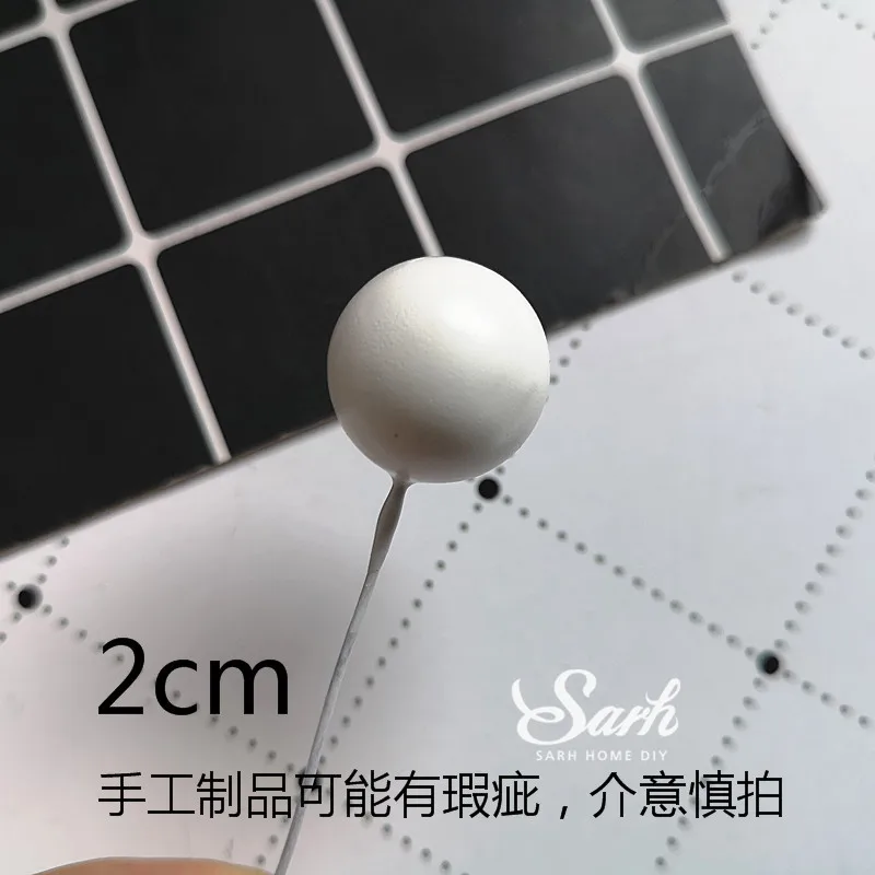3pcs Pink ball 2cm Розовый желтый синий Радуга облако мяч торт Топпер Для детей день рождения украшения десерт торт Декор выпечки прекрасные подарки - Цвет: 3pcs Pink ball 2cm