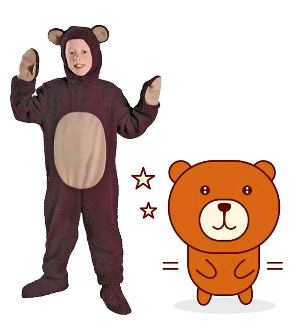 Костюм Пурима для Хэллоуина взрослых детей мальчиков с милым медведем
