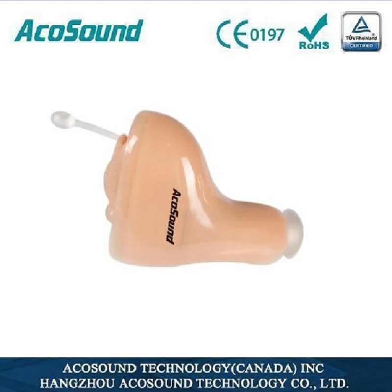 Acosound мини CIC слуховой аппарат усилитель звука для ушей Цифровые слуховые аппараты крошечные голосовые аппараты слуховой аппарат невидимые аудифоны