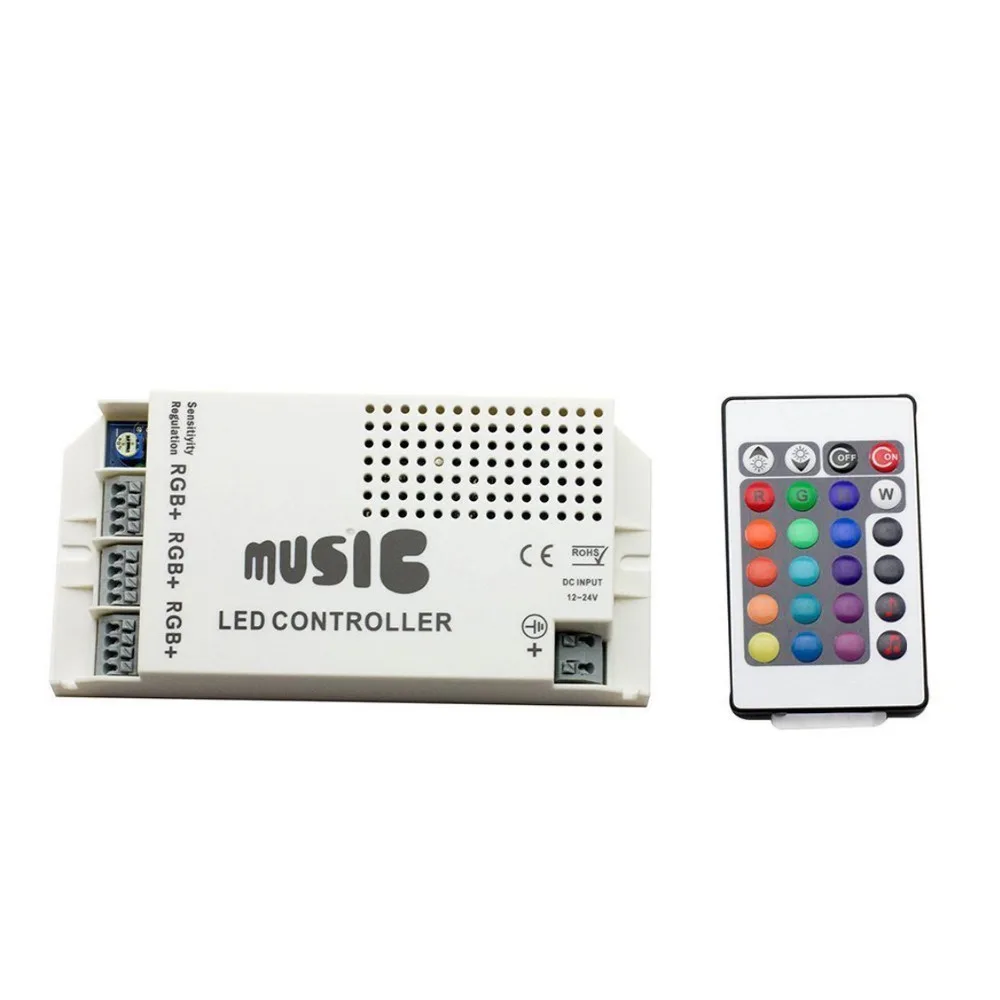 3 Порты звуковая активация RGB светодиодный полоски Управление Лер с инфракрасный