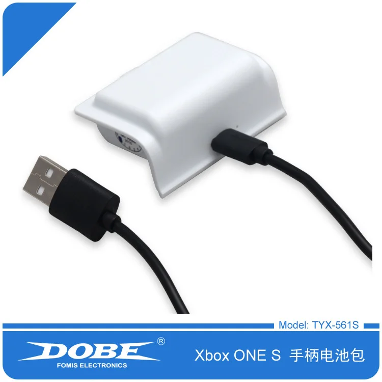 Foleto 400mAh аккумуляторная батарея для xbox ONE контроллер с зарядным кабелем(белый