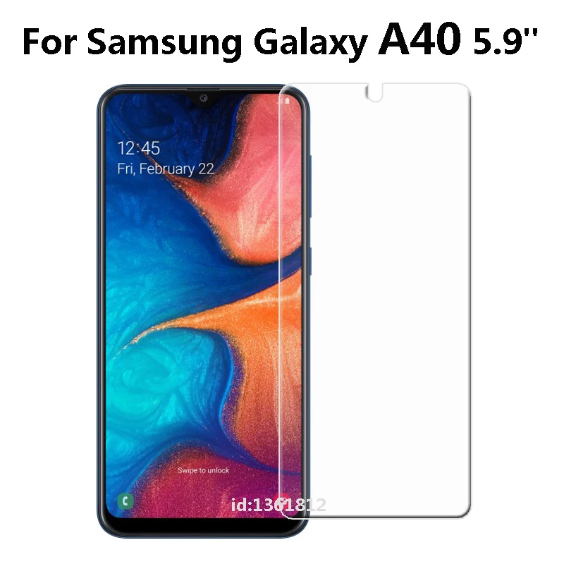 

Закаленное стекло A40 для Samsung Galaxy A40, защита экрана, стекло для мобильного телефона Samsung Galaxy A 40, защитный чехол для смартфона
