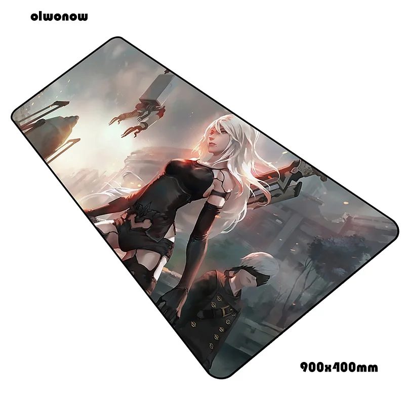 Nier коврик для мыши геймер ноутбук 90x40 см notbook коврик для мыши игровой коврик для мыши подарок для мальчика коврик для мыши ПК стол коврик для мыши