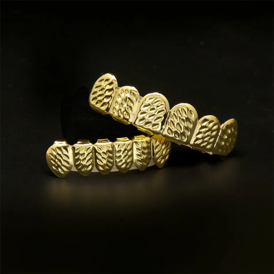 Набор волнистых зубов UWIN в стиле хип хоп с силиконовыми зубцами форме волны