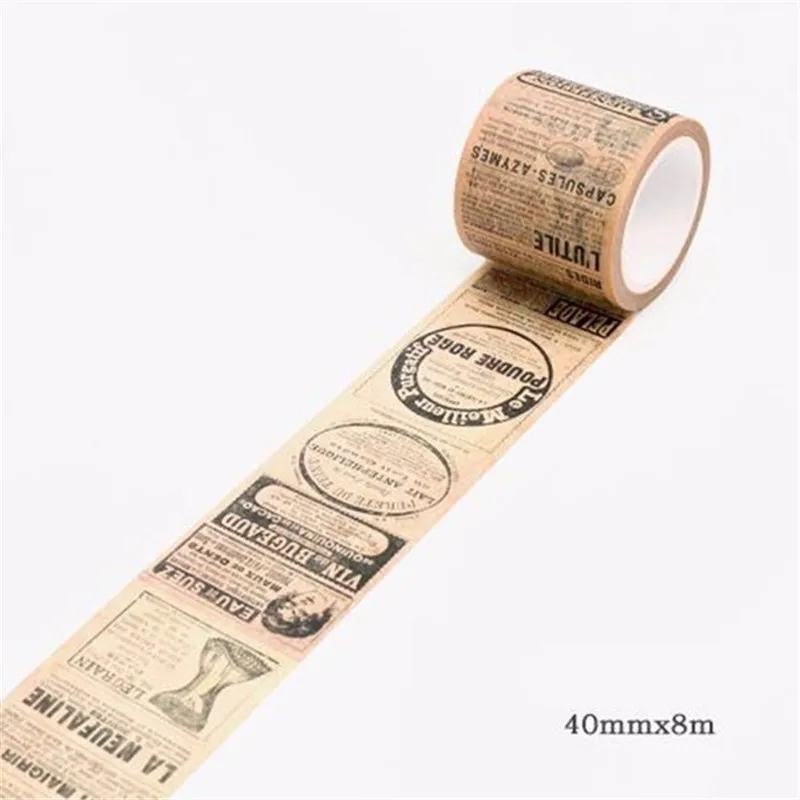 8 м DIY винтажная карта билета васи лента клейкая для скрапбукинга декоративная