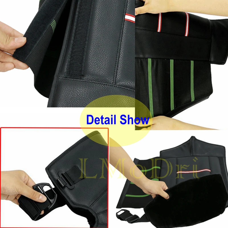 Мотоциклетные теплые наколенники LMoDri Непродуваемые зимние из искусственной