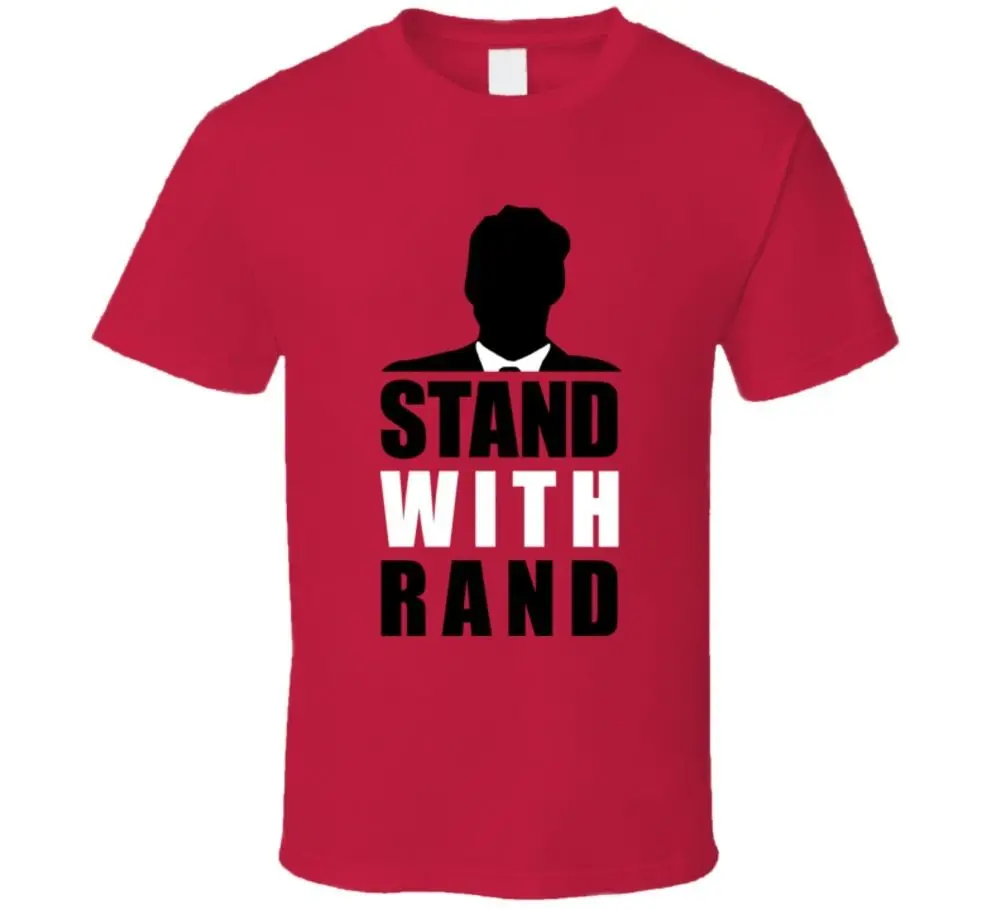 Мужская футболка в стиле унисекс с подставкой и Rand Paul Повседневная надписью