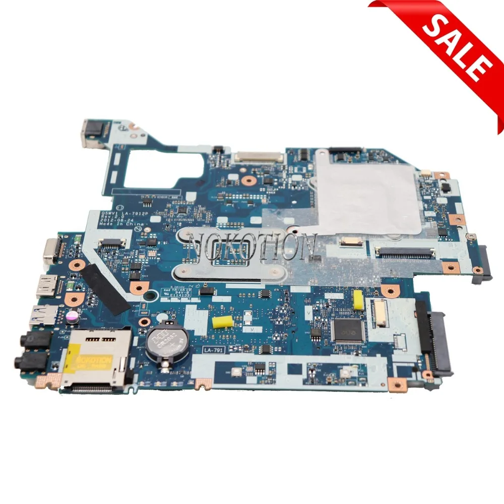 NOKOTION материнская плата для ноутбука ACER Aspire E1-571G V3-571G V3-571 NBM6B11001 Q5WV1 LA-7912P 710 м GPU HM77