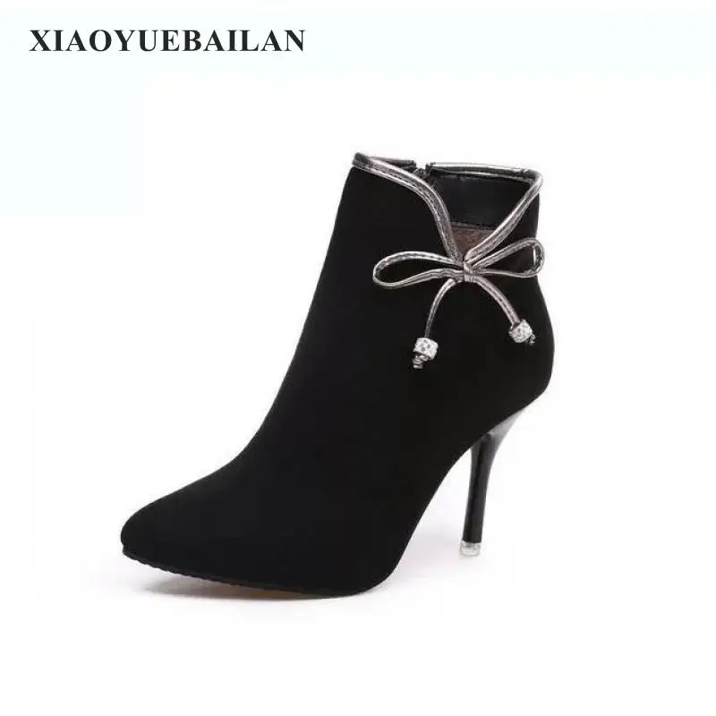 2016 г. Новая осенне-зимняя обувь с изящным бантом универсальные удобные женские