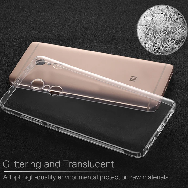 Silicone Phone Cases For Xiaomi Redmi 4 4A 4X Pro Note Clear Soft Full Protector Dustproof Back Cover Shell Coque Fundas |