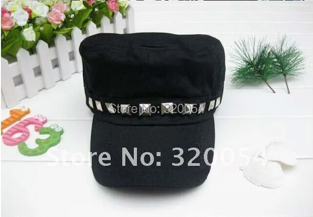 1 шт. весна лето 2014 мужские и женские модные шапки бейсболка с заклепками морская