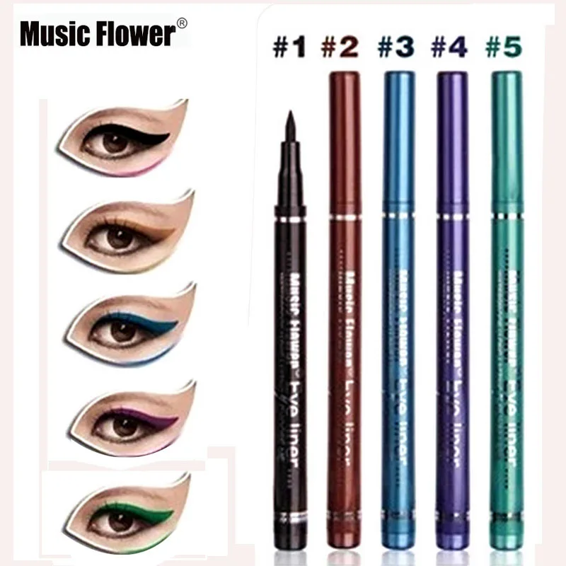 1 шт. подводка для глаз 5 цветов|eyeliner pen|eye linemusic flower |
