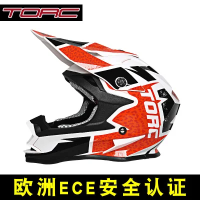 white orange 1 шт. TORC T32 внедорожный мотоцикл мото байк Кроссовый гоночный Кроссовый дышащий мотоциклетный шлем - Цвет: white orange