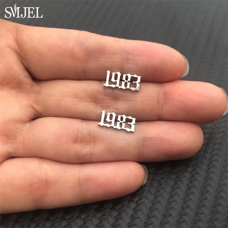 Индивидуальные ювелирные изделия SMJEL серьги с указанием даты и цифр года
